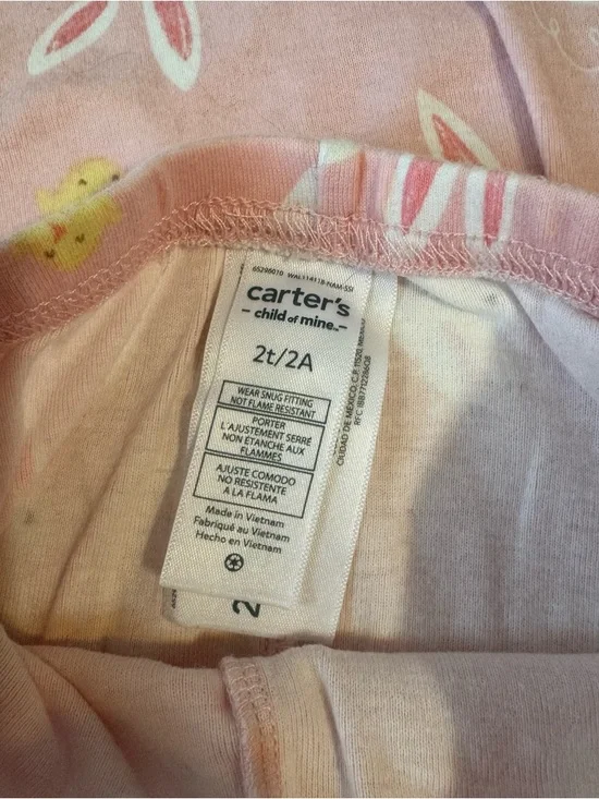 Carter's Pink Bunny & Chick Sleep Set - Picture 3 of 5